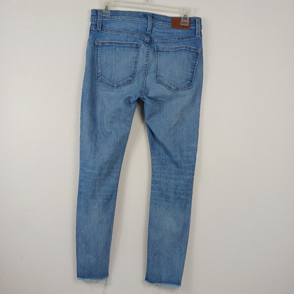 MADEWELL jeans women's size 28 high rise skinny destructed - Picture 3 of 8